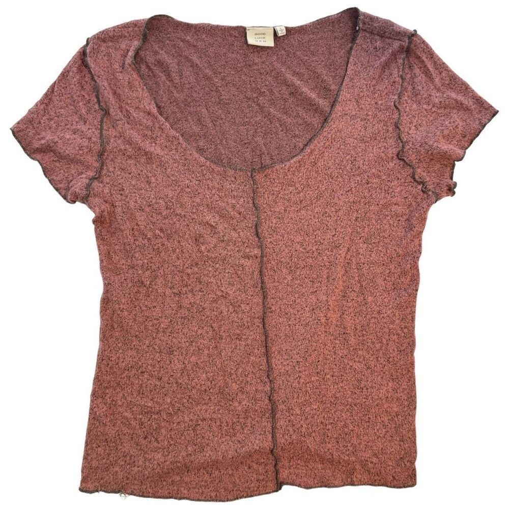 🔥4/$25 Good Luck Gem Heather Red T-shirt Women’s Size Large